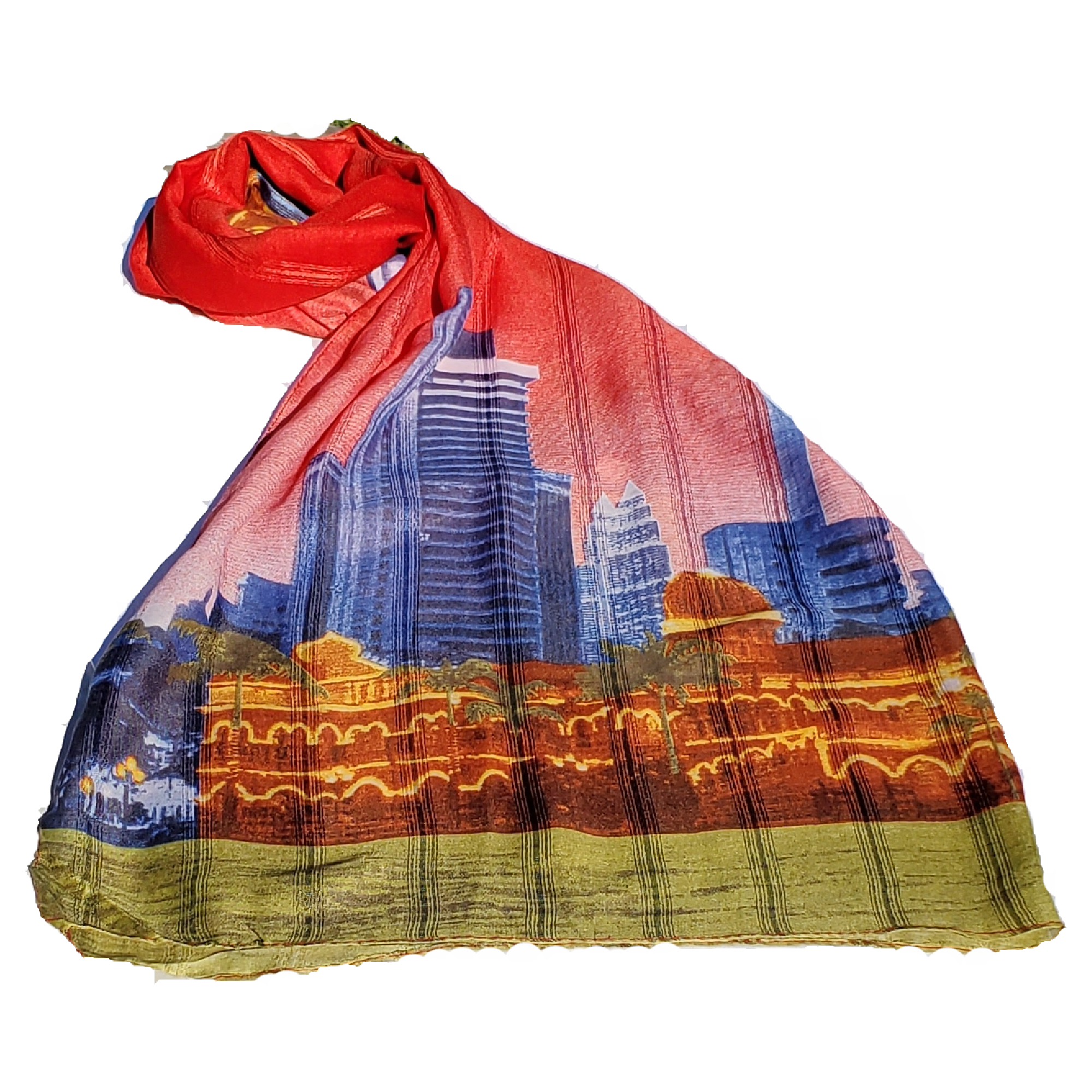 Silk Digital Print Scarves –